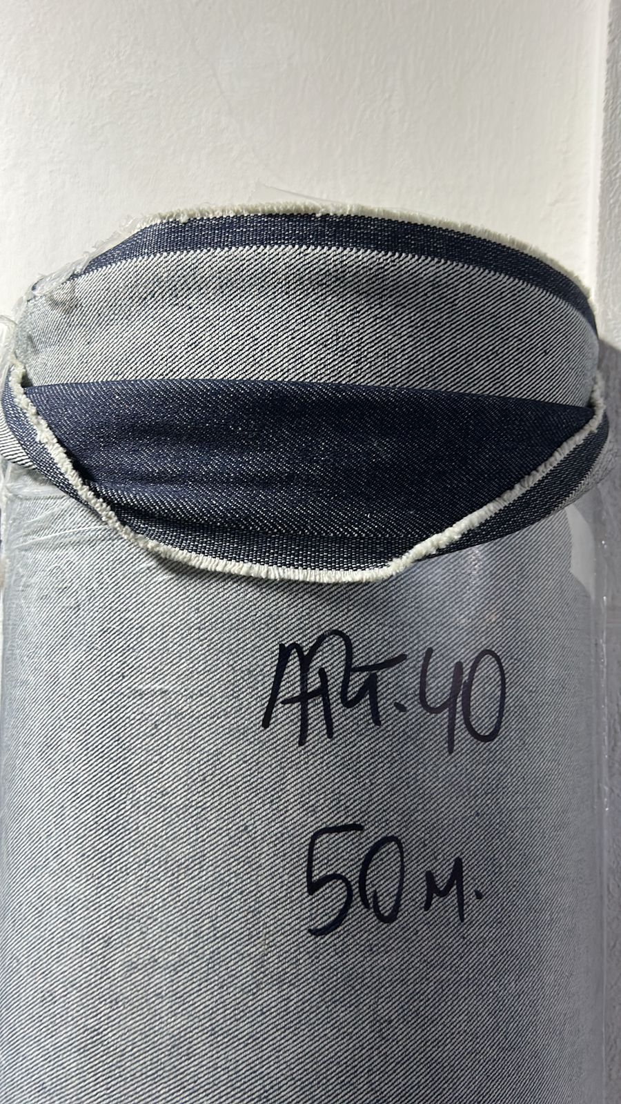 Rollo de jean denim 50 metros